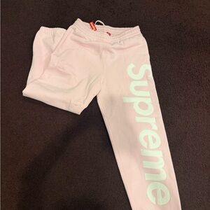 Supreme men’s Light Pink Joggers